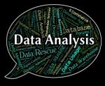 Data Analysis Means Analytic Text And Word Stock Photo