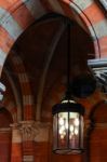 Old Fashioned Lamps At St Pancras Station Stock Photo