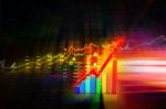 Economical Stock Market Graph Stock Photo