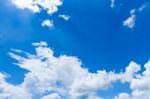 Blue Sky With Clouds Stock Photo