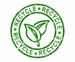 Recycle Stamp Stock Photo