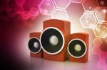 Music Speaker Stock Photo