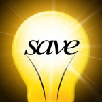 Save Lightbulb Represents Saved Cash And Lamp Stock Photo