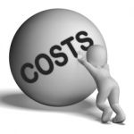 Costs Character Means Expenses Price And Outlay Stock Photo