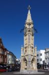 Clock Tower In Torquay Stock Photo