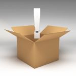 3d Cardboard Boxes Stock Photo