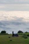 Landscape Of Cloud Above Cordillera In The Morning Stock Photo