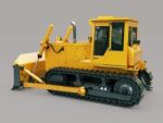 Heavy Crawler Bulldozer Stock Photo