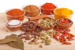 Spices And Herbs Stock Photo