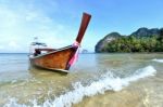 Long Tail Boat Stock Photo