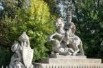 Sobieski Monument By Franciszek Pinck In Warsaw Stock Photo