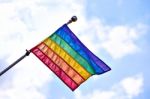 Gay Pride Flag Stock Photo