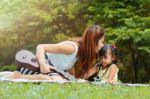 Asian Family Stock Photo