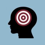 Target Goal In Human Head Stock Photo