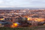 Edinburgh City View From Calton Hill Stock Photo