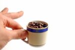 Coffee Beans Cup Stock Photo