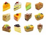 Assorted Slices Cake Stock Photo