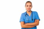 Confident Female Medical Practitioner Stock Photo