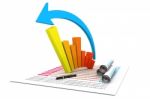 Business Graph And Chart Stock Photo