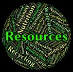 Natural Resources Represents Words Water And Gas Stock Photo