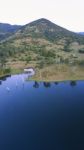 Aerial View Of Lake Moogerah In Queensland Stock Photo