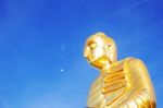 Buddha With Blue Sky Stock Photo