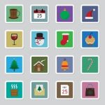 Christmas Icon Set  Illustration Stock Photo