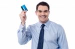 I Got My New Credit Card ! Stock Photo