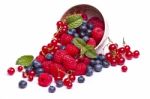 Tasty Mix Of Berries Stock Photo