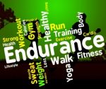 Endurance Word Means Staying Power And Enduring Stock Photo