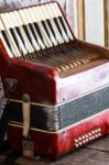 Old Accordion Stock Photo