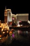 Las Vegas, Nevada/usa - August 3 : View Towards The Venetian Hot Stock Photo