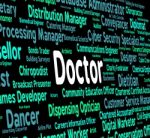 Doctor Job Indicates General Practitioner And Md Stock Photo