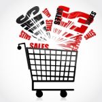 Sales Trolley Stock Photo