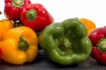 Colorful Bell Peppers Stock Photo