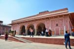 Jaipur, India - December 29, 2014: People Visit The City Palace Stock Photo