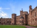 View Of Peckforton Castle Stock Photo