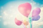 Balloons Background Stock Photo