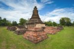 Wat Jedi Jed Teaw Temple In Sukhothai Province, Thailand Stock Photo