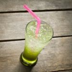 Kiwi Italian Soda Stock Photo