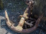 Old Rusty Anchor Stock Photo