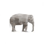 Abstract Elephant Isolated Stock Photo