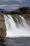 Maruia Waterfall Stock Photo