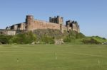 Croquet Pitch At Bamburgh Castle Stock Photo