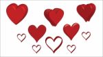 Hearts Love - Valentine`s Day - Illustration -  Stock Photo