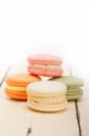 Colorful French Macaroons Stock Photo