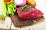 Fresh Raw Beef Cut Ready To Cook Stock Photo