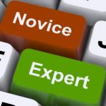 Novice Expert Keys Stock Photo