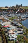 View Along The Esk Towards Whitby Stock Photo