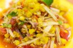 Spicy Corn Salad Stock Photo